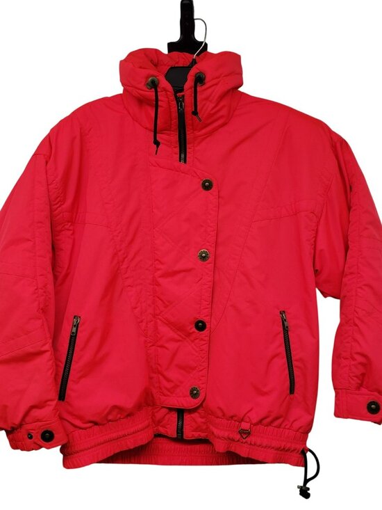 Obermeyer Jackets & Blazers - Obermeyer Vintage Neon Pink Red Ski Jacket Snowboard Loud Bright Womens 10